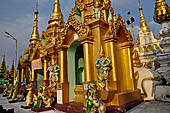 Yangon Myanmar. Shwedagon Pagoda (the Golden Stupa).  